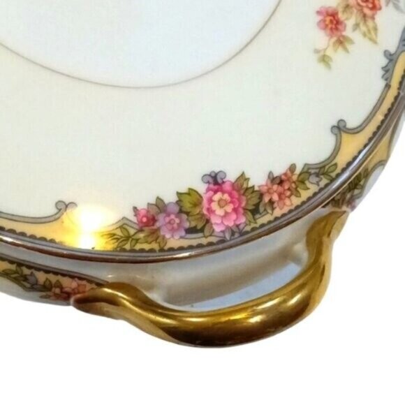 Vintage Noritake OXFORD Covered Oval Vegetable Serving Dish with Gold Trim - Picture 11 of 11